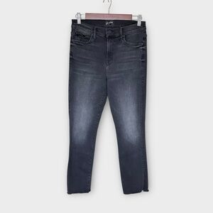 MOTHER The Rascal Ankle Jeans - Black Fade Snippet size 28